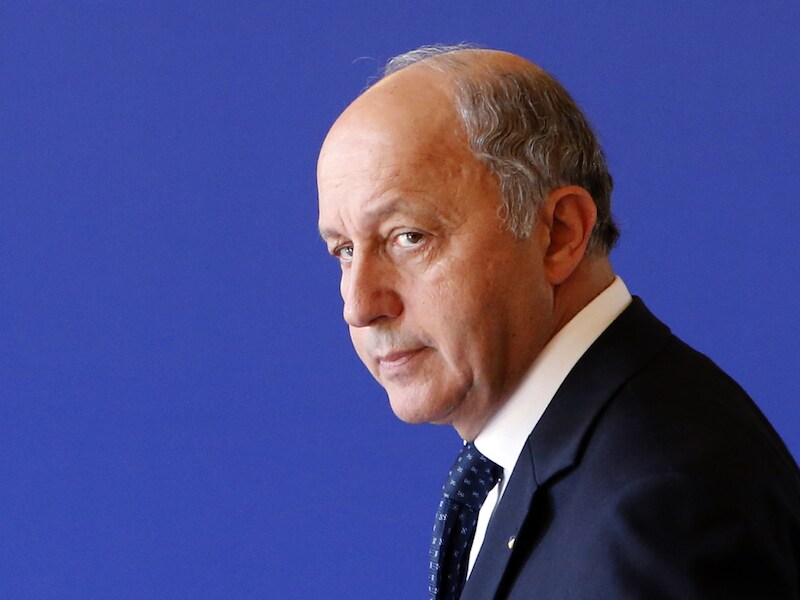 De Franse minister van Buitenlandse Zaken, Laurent Fabius.