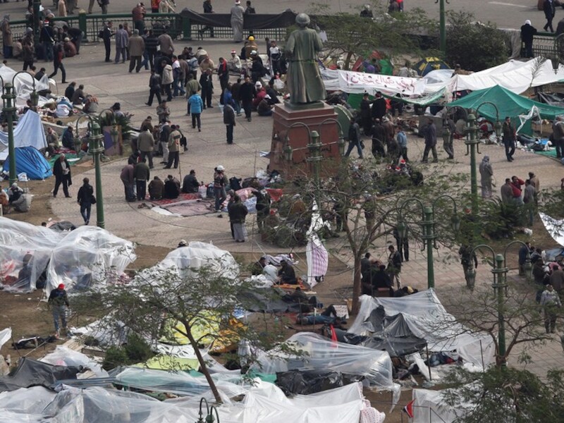 Ook vandaag is er weer actie op het Tahrirplein in Caïro.