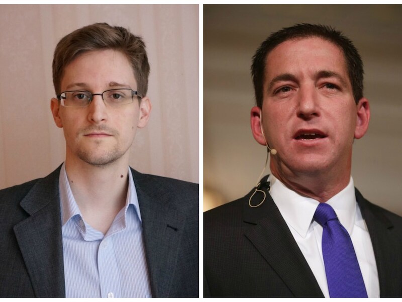 De Amerikaanse klokkenluider Edward Snowden en de voormalige Guardian-journalist Glenn Greenwald.