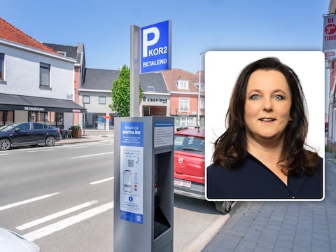 Archiefbeelden van KOR2 in de Brugsesteenweg in Kortrijk en gemeenteraadslid Carmen Ryheul (Vlaams Belang).