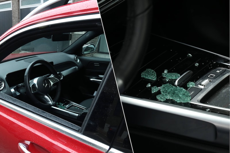 Getuigen sloegen het zijraam stuk om de chauffeur te helpen.