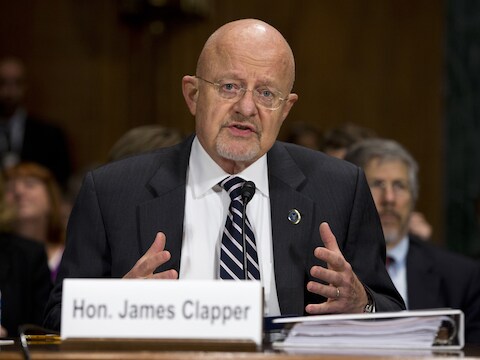 James Clapper, baas van de Amerikaanse inlichtingendiensten NSA.