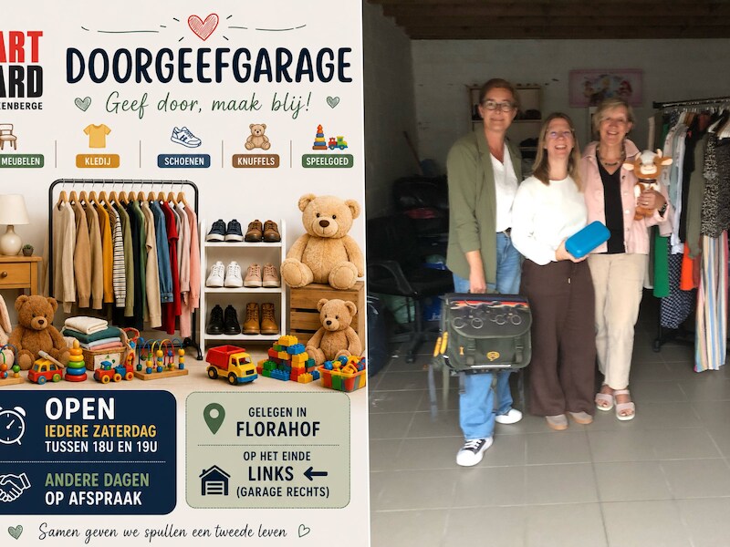 Hart Boven Hard lanceert een doorgeefgarage in Blankenberge