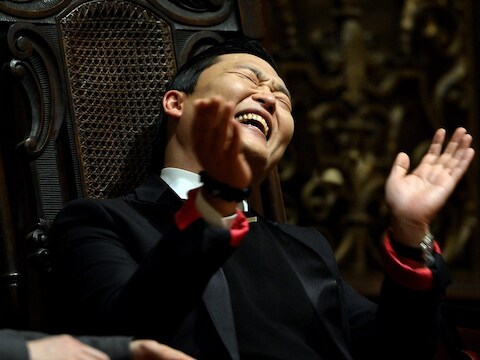 PSY donderdagavond op de Harvard-universiteit.