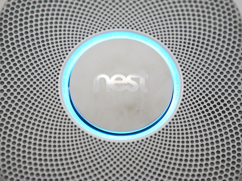 De rook- en CO-detector van Nest.