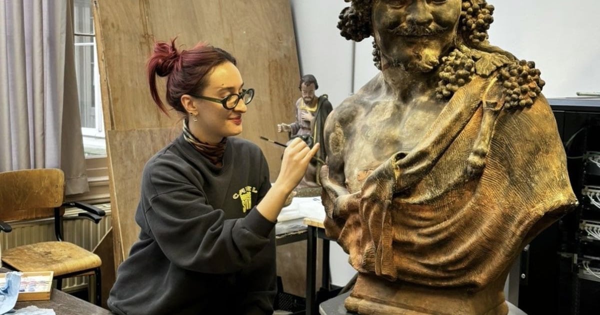 Topstuk van Lucas Faydherbe schittert opnieuw: Bacchus-buste herleeft na grondige restauratie