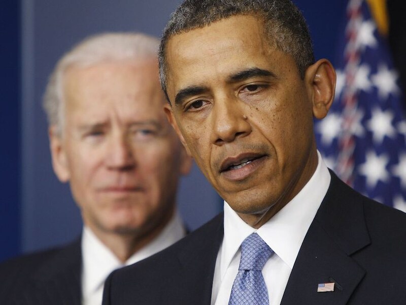 Joe Biden en Barack Obama.