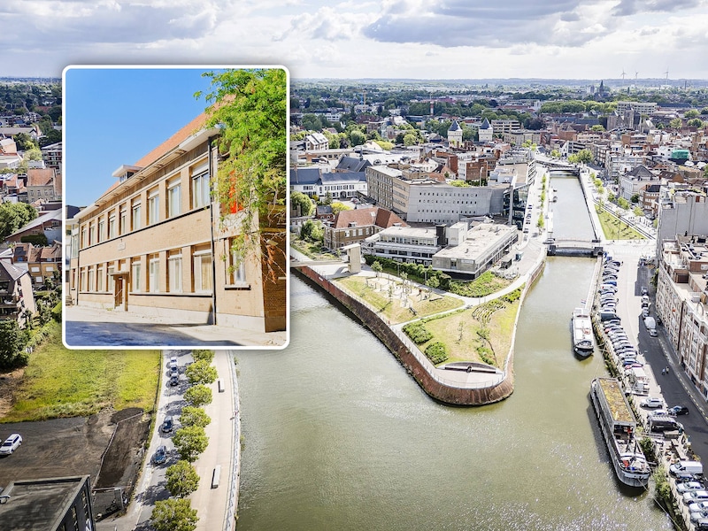 luchtbeeld van het Buda-eiland / (inzet: 'het palliatieve' van vroeger)