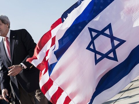 John Kerry tijdens zijn bezoek aan Israël op 6 januari van dit jaar.