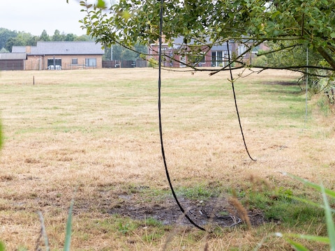 Aan een landhuis in Kruiskerke (Wingene) vatte een elektriciteitskabel vuur
