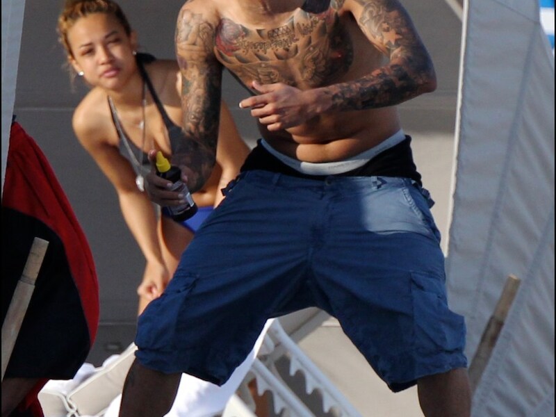 Chris Brown en Karrueche Tran.
