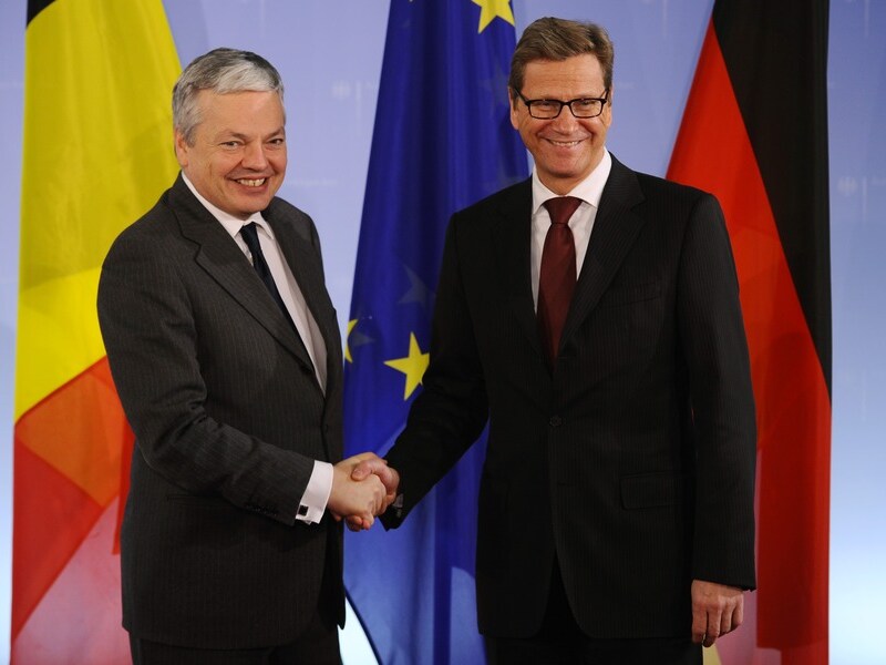 Minister van Buitenlandse Zaken Didier Reynders is op bezoek bij zijn Duitse ambtsgenoot Guido Westerwelle in Berlijn.
