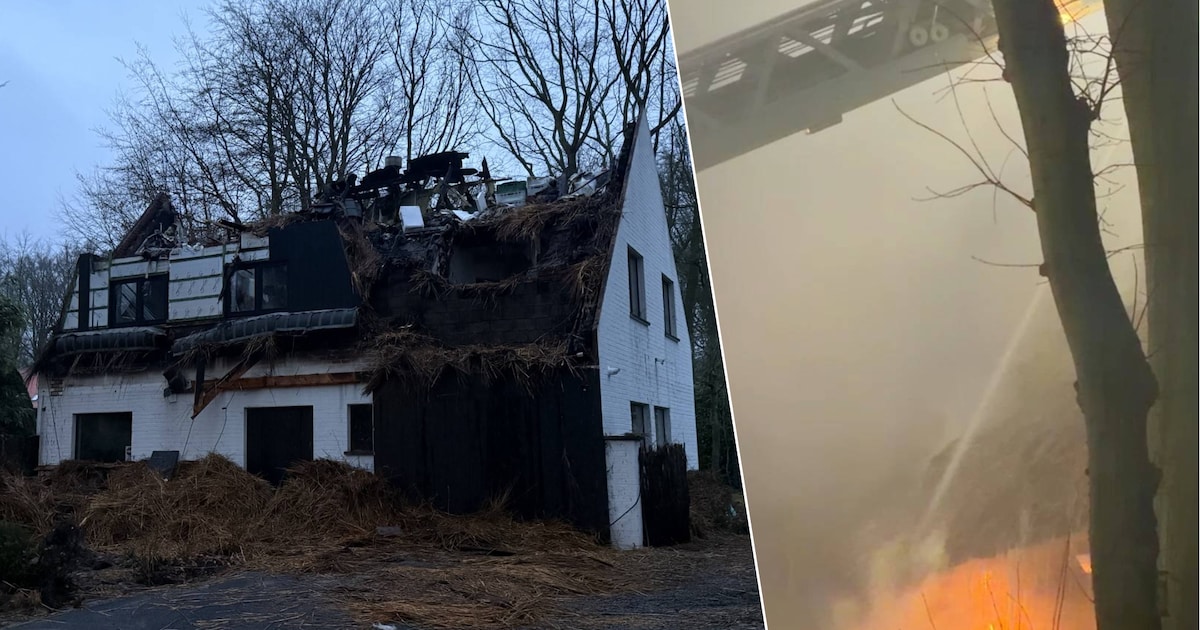 Villa in Brugge volledig verwoest na zware dakbrand: “We wisten al snel dat dit moeilijk te bestrijd