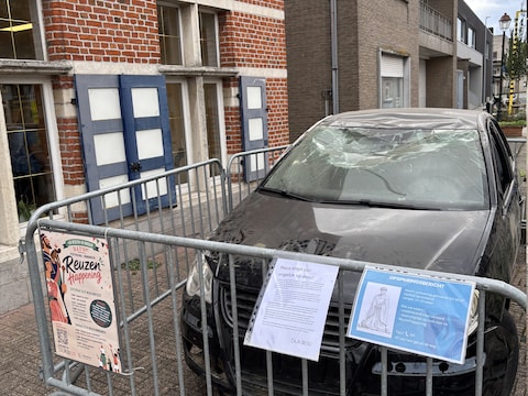 Mysterie in Schellebelle: wie stampte deze auto plat voor de bib? “Verdachte is uitzonderlijk groot en verloor zelfs zijn onderbroek”