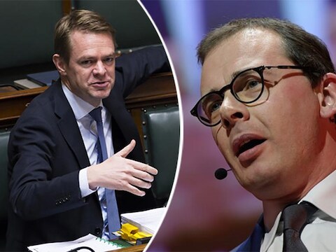 Kamerlid Hendrik Bogaert en CD&V-voorzitter Wouter Beke.