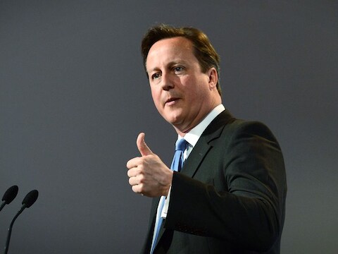 De Britse premier David Cameron.
