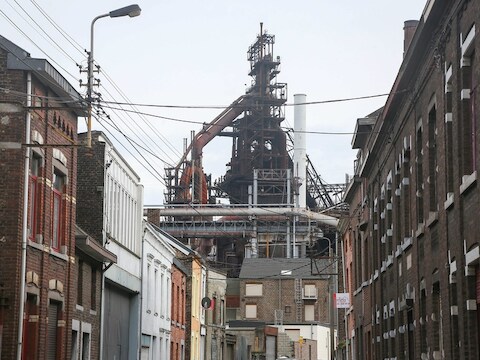 ArcelorMittals vestiging in Seraing (België)