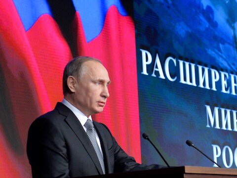 De Russische president Vladimir Poetin.