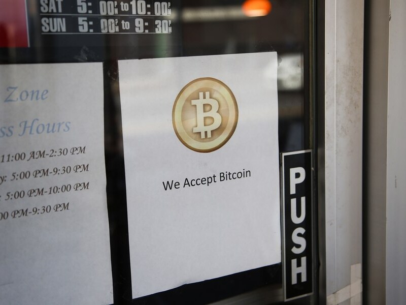 Een winkel in San Francisco die de bitcoin aanvaardt als betaalmiddel.