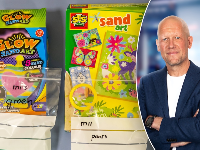 Merken speelzand waar asbest in is aangetroffen bij het onderzoek van Algemeen Dagblad.