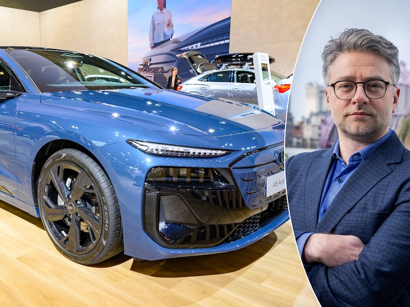 HLN-mobiliteitsexpert Brecht Vanhaelewyn over het ‘brandblussersprobleemje’ bij de Audi A6 e-tron.