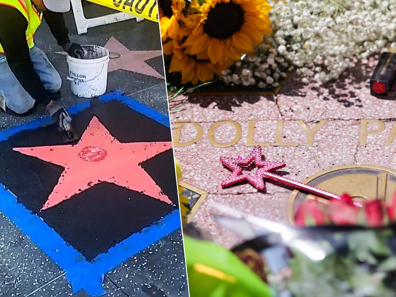 KIJK. Dolly Partons ster op de Walk of Fame wordt hersteld na vandalisme