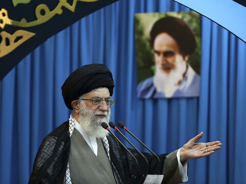 De Iraanse grootayatollah Ali Khamenei.