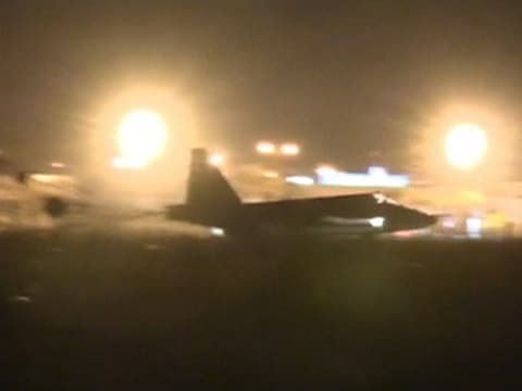 Een Russische jet in Syrië.