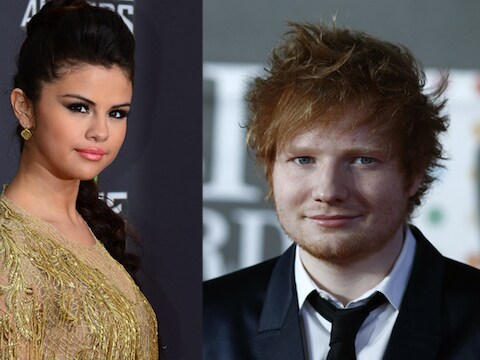 Selena Gomez en Ed Sheeran.