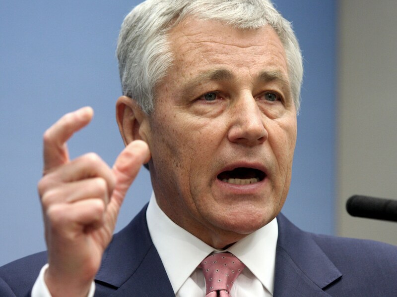 Voormalig Republikeins senator Chuck Hagel.