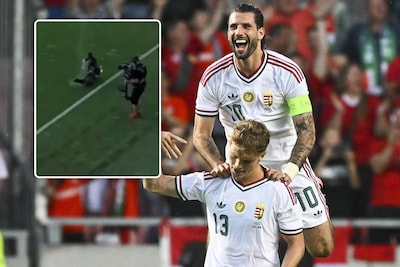 Spelers én cameraman komen met de schrik vrij: defecte camer