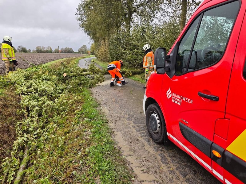Brandweer Westhoek post Veurne moest al enkele keren uitrukken. 