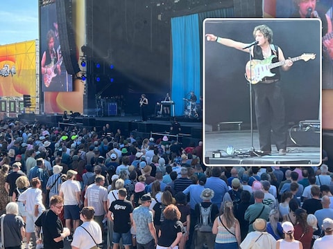 Portland op het podium van Suikerrock.