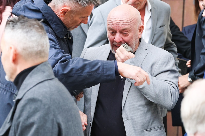 Chef-kok Piet Huysentruyt kon zijn tranen niet bedwingen.