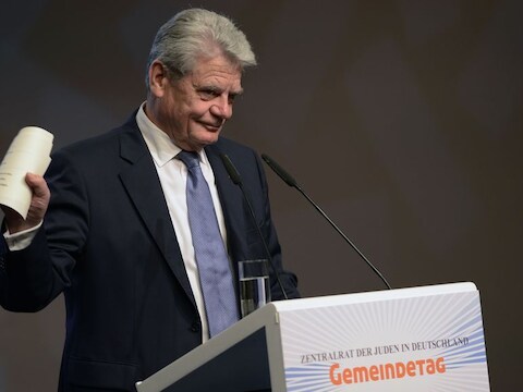 De Duitse president Joachim Gauck.