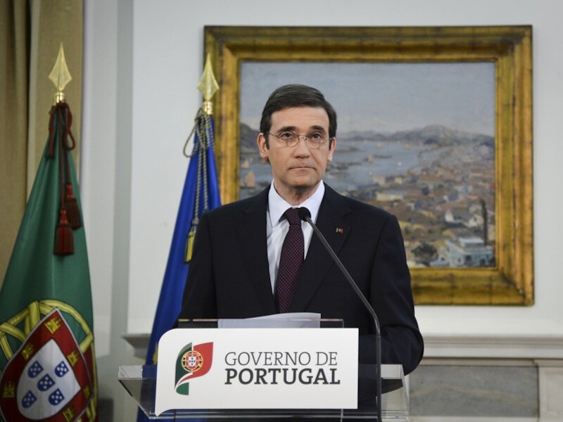 De Portugese premier Pedro Passos Coelho.
