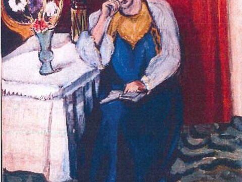 La Liseuse en Blanc et Jaune van Henri Matisse