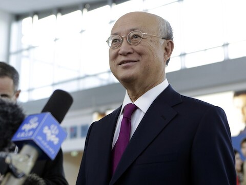 De baas van de VN-atoomwaakohond, Yukiya Amano.