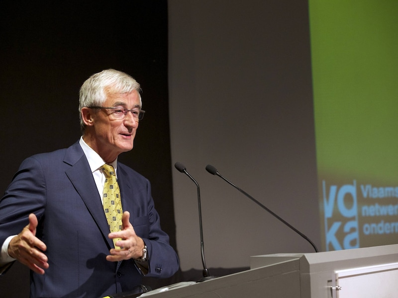 Geert Bourgeois gisteren op de VOKA-bijeenkomst.