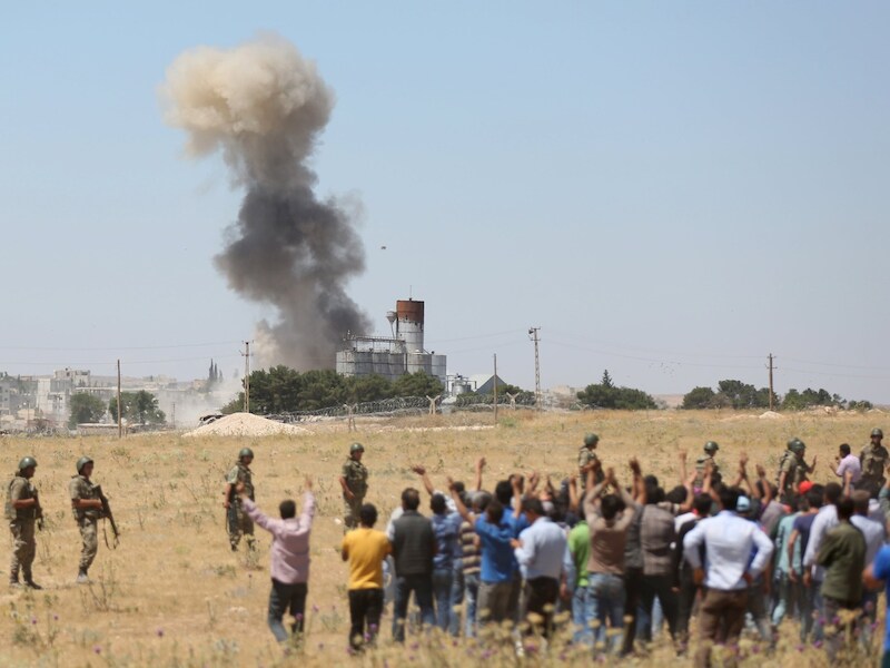 In en rond Kobani laaien de gevechten de laatste dagen weer op.