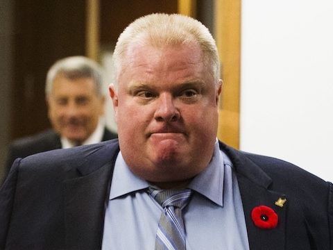 Rob Ford, de burgemeester van Toronto.