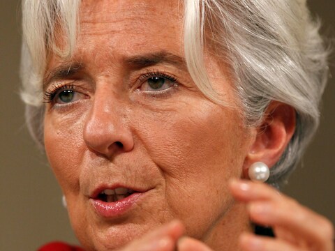 Directeur van het IMF Christine Lagarde.