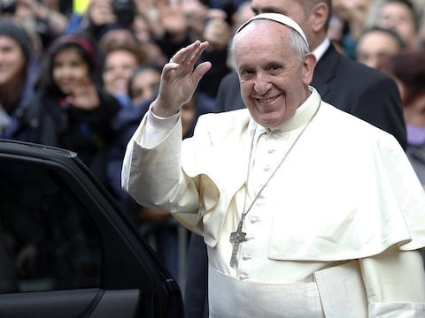 Paus Franciscus vandaag in Rome.