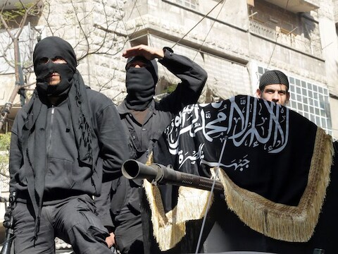 Leden van de terroristische beweging al-Nusra Front.
