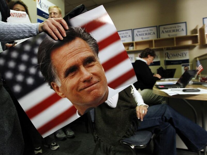 Mitt Romney, de favoriet bij de Republikeinen.