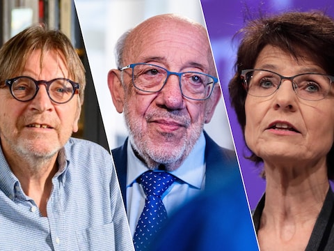 Guy Verhofstadt (Anders), Louis Michel (MR) en Marianne Thyssen (CD&V). Maar enkele van de 99 Belgische politici met een Europese carrière die mogelijk een deel van hun Belgisch pensioen verliezen.