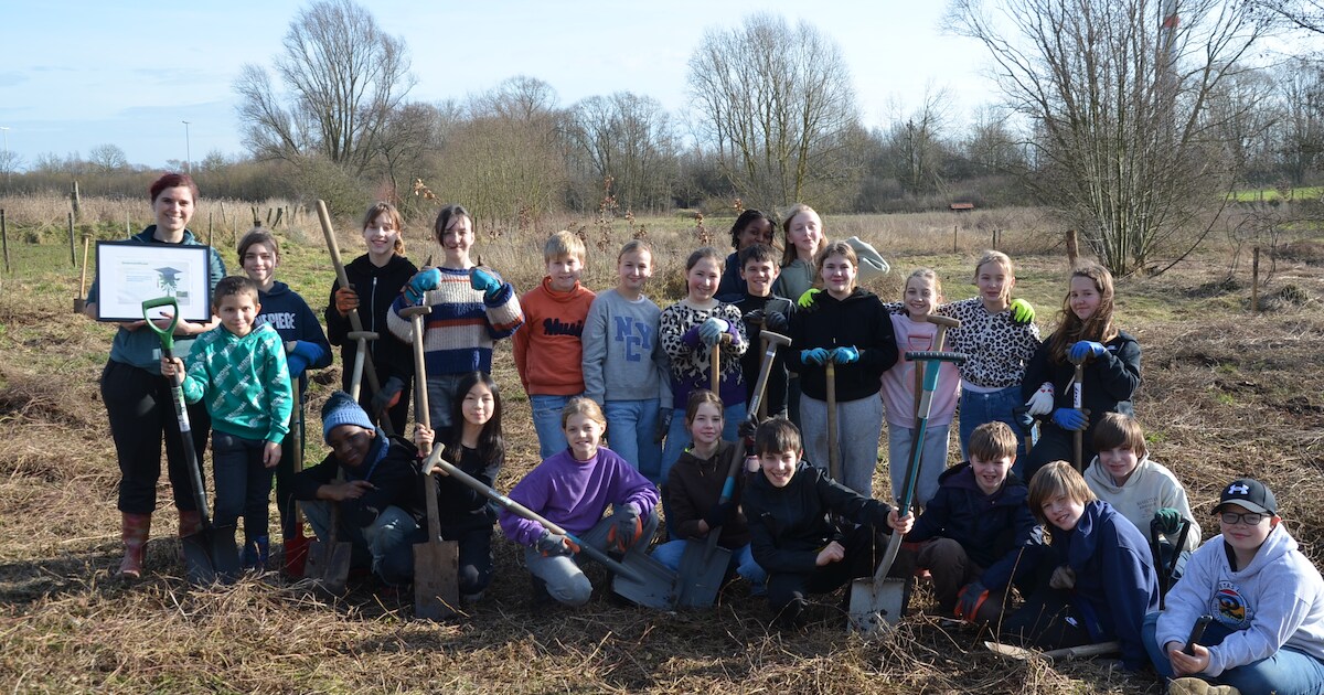leerlingen-sint-gorik-helpen-natuurpunt-haaltert-natuurgebied-de