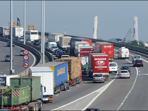 Archiefbeeld file Brusselse buitenring