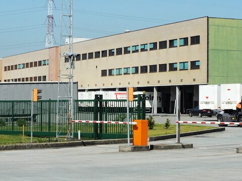 Het distributiecentrum van Colruyt in Halle.