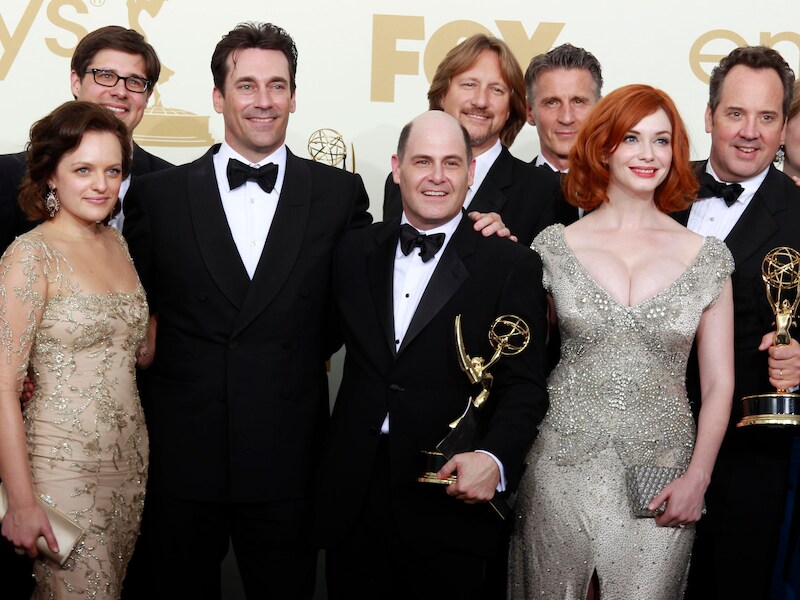 De cast van 'Mad Men' in september vorig jaar op de 63ste Emmy Awards.